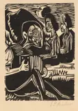 Mondnacht by Ernst Ludwig Kirchner, 1924, Woodcut, sold Apr 2013
