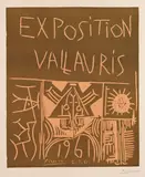 Exposition Vallauris by Pablo Picasso, 1961, Linocut in colors, sold Apr 2013