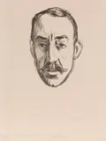 Edvard Munch, Henry van de Velde, 1906, Lithograph