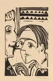 Frau und Mann by Ernst Ludwig Kirchner, 1927, Woodcut, sold Apr 2013