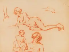 Aktstudie by Francis Picabia, 1900, Sanguine, sold Apr 2013