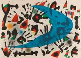Claca by Joan Miró, 1973, Farblithografie auf Velin, sold Apr 2013