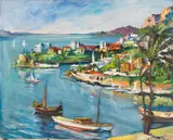 A. Bauchant, Monaco, 1930, Oil on canvas