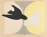 Georges Braque, L'ordre des oiseaux, 1962, Etching in colors