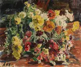 Albert Schiestl-Arding, Sommerstrauß, 1930, Oil