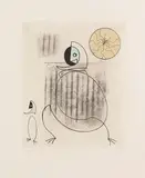 Max Ernst, Oiseaux en Péril, 1975, Etching and aquatint