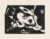 Franz Marc, Der Stier, 1912, Woodcut