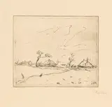 Erich Heckel, Im Moor, 1908, Etching