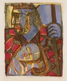 Otto Dix, Saul und David, 1958, Lithograph in colors