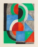 Sonia Delaunay, Avec moi-même, 1970, Etching and aquatint