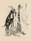 Max Beckmann, Der Bock, 1946, Lithograph