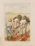 Camille Pissarro, La Charrue
