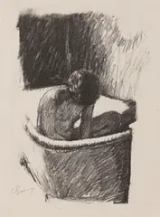 Le bain by Pierre Bonnard, 1925, Lithograph, sold Apr 2013