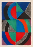 Grand Icone by Sonia Delaunay, 1975, Lithograph in colors, sold Apr 2013