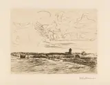 Max Liebermann, Nordwykabend, 1907, Etching