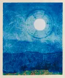 Max Ernst, Ein Mond ist guter Dinge, 1970, Silkscreen in colors