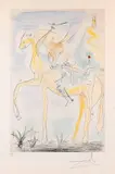Couple à cheval (Paar zu Pferde) by Salvador Dalí, 1971, Drypoint, sold Apr 2013
