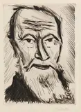 Max Pechstein, Ein Friese, 1922, Drypoint