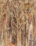 Albert Bloch, Waldinneres, 1936, Watercolor