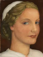 Bruno Breil, Porträt einer jungen Frau, 1930, Oil on canvas