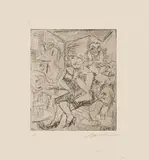 Paul Gangolf, Femme, 1930, Etching
