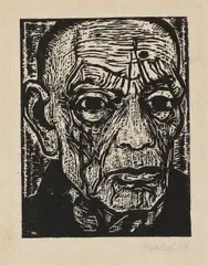 Kopf by Erich Heckel, 1958, Woodcut, sold Apr 2013
