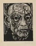 Kopf by Erich Heckel, 1958, Woodcut, sold Apr 2013
