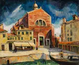 Hanns Thurn, Platz in Venedig, 1932, Oil on canvas