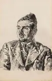 Ludwig Meidner, Porträt eines Mannes