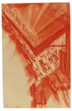 Josef Fenneker, Moulin Rouge, 1920, Chalk drawing