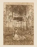 Heinrich Vogeler, Frühling, 1896, Etching