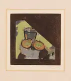 Georges Braque, Nature morte oblique, 1956, Etching in colors