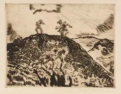Arthur Illies, Johannisfeuer, 1914, Etching