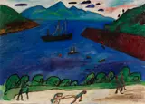 Narvik Hafen by Gabriele Münter, 1916, Oil on canvas, sold Dec 2012