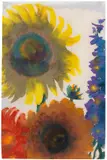 Emil Nolde, Sonnenblumen und Rittersporn, 1935, Watercolor