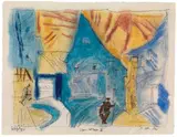 Lyonel Feininger, Ober-Weimar VII, 1920, Watercolor
