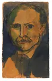 Emil Nolde, Selbstporträt, 1910, Watercolor