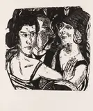 Max Beckmann, Gruppenbildnis Edenbar, 1923, Woodcut
