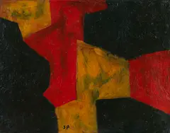 Composition abstraite by Serge Poliakoff, 1962, Oil on canvas, sold Dec 2012