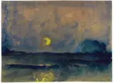 Emil Nolde, Halbmond über dem Meer
