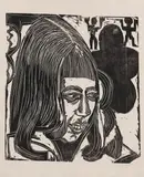Tochter Sternheim by Ernst Ludwig Kirchner, 1916, Woodcut, sold Dec 2012