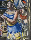 Paul Kleinschmidt, Zirkusdiva, 1949, Oil on canvas