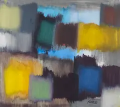 Landschaftliches by Fritz Winter, 1963, Oil on canvas, sold Dec 2012