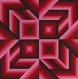 Saman n° 3313 by Victor Vasarely, 1984, Acrylic on canvas, sold Dec 2012