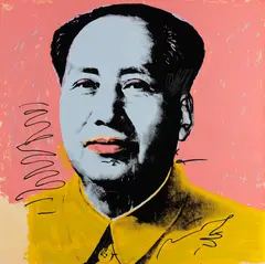 Mao by Andy Warhol, 1972, screenprint; framed, sold Dec 2012