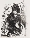 Erich Heckel, Mädchen, 1913, Lithograph
