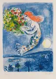Marc Chagall, Die Bucht der Engel, 1962, Lithograph in colors