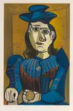 Femme assise (Dora Maar) by Pablo Picasso, 1955, Lithograph in colors, sold Dec 2012