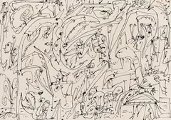 Antonio Saura Atarés, Ohne Titel, 1970, India ink drawing