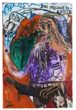 Jonathan Meese, Don Knurrhahn (Selbstportrait) mit Stallpimmel, 2002, Oil